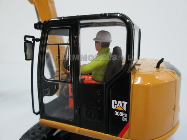 Caterpillar 308E2 CR SB Midigraver + Machinist  &amp; diverse toebehoren 1:32  DCM 85239   