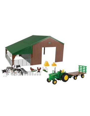 farm building set met John Deere tractor 1:32 Britains  47024