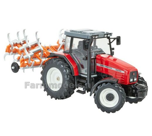 MF 6290 met cultivator Britains 1:32  BR43335