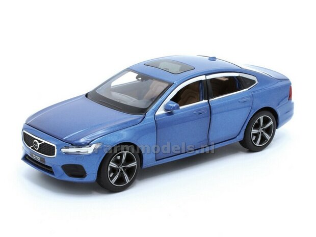 Blauw Volvo S90 met licht en geluid 1:32   TAY32100010