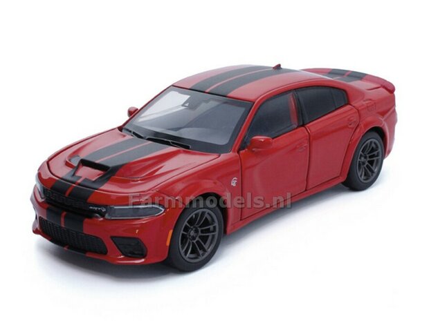 ROOD Dodge Charger, Licht, geluid en sturende voorwielen 1:32   tay32145015