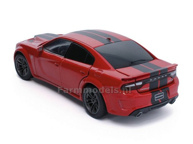 ROOD Dodge Charger, Licht, geluid en sturende voorwielen 1:32   tay32145015