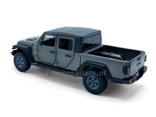 DONKER GRIJS Jeep Gladiator, Licht, geluid en sturende voorwielen  1:32    TAY32170025