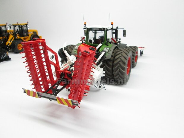 2 machines: MGP Parolin magnum 5m completa 2x grondbewerkingswerktuigen, front- &amp; achterhef  1:32 Agringegno Models