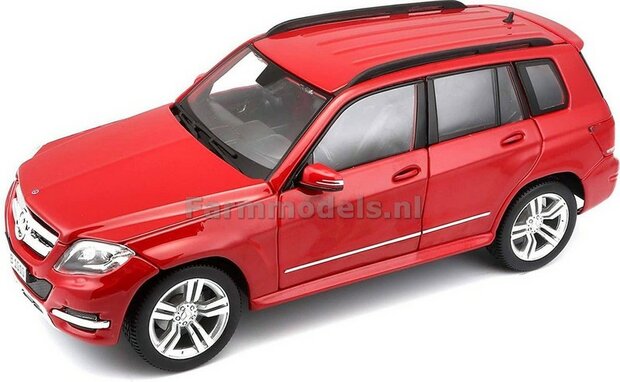 ROOD Mercedes-Benz GLK-Class met openslaande deuren Bburago 1:32   43016