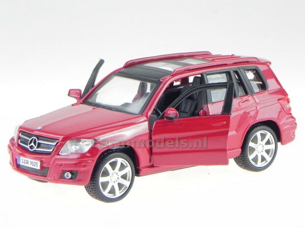 ROOD Mercedes-Benz GLK-Class met openslaande deuren Bburago 1:32   43016