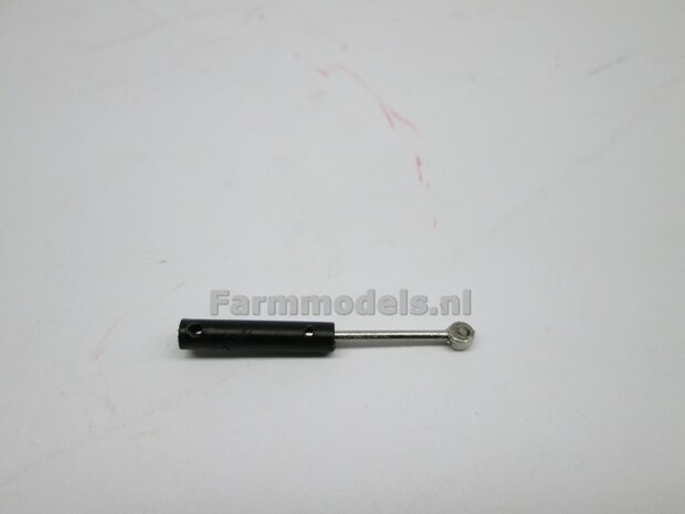 Cilinder Kunststof zwart lengte in=22mm, lengte uit=32 mm,  &Oslash; 4mm   