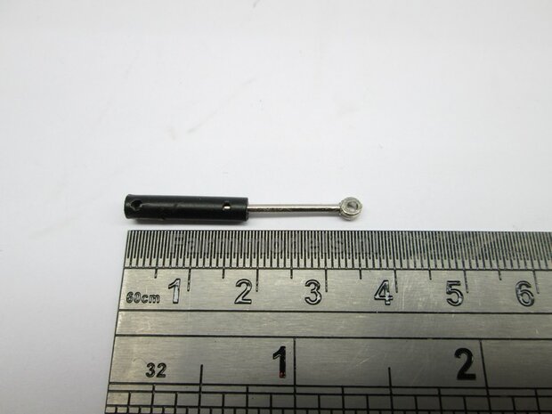 Cilinder Kunststof zwart lengte in=22mm, lengte uit=32 mm,  &Oslash; 4mm   