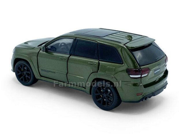 GROEN Jeep Grand Cherokee Trackhawk, Licht, geluid en sturende voorwielen, 1:32   tay32170013