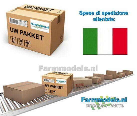 Frais de port distincts EN ITALIE de votre (apr&egrave;s) livraison / commande existante
