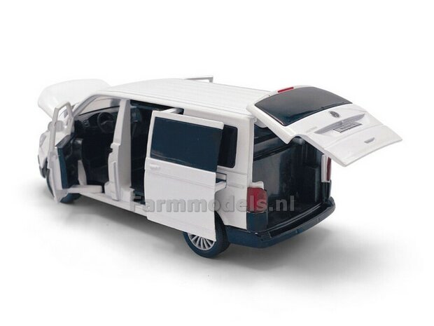 WIT VW Multivan / Licht, geluid en sturende voorwielen /  1:32   tay32135023