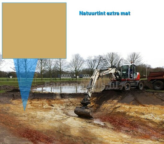 Geel zand POT 1/2 LITER  Natuurtintserie Farmmodels Extra Mat Disolac 1K Synthetische DTM Aflak