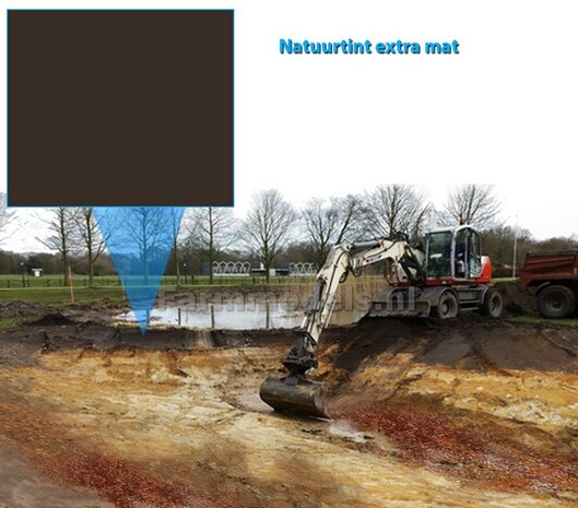 Donker bruin zand/ grond POT 1/2 LITER  Natuurtintserie Farmmodels Extra Mat Disolac 1K Synthetische DTM Aflak