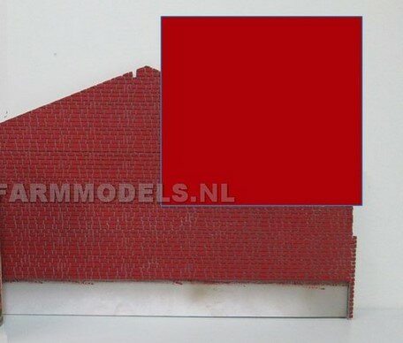 Rood/ Steen rood POT 1/2 LITER  Natuurtintserie Farmmodels Extra Mat Disolac 1K Synthetische DTM Aflak