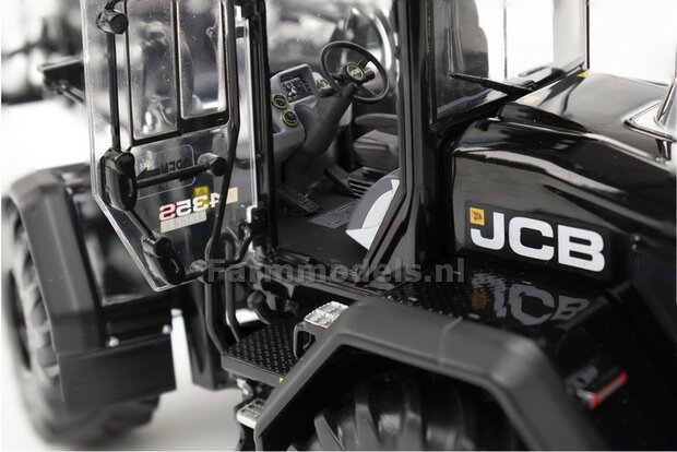 BLACK   JCB 435S Agri Shovel met opklapbare grasvork en snelwissel Lim. Ed. 1500   1:32   Agri Collectables   AT3200183 