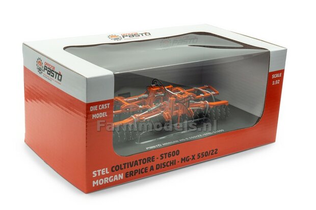 PASTO set: MORGAN MG-X 550/22 + STEL - ST600  1:32  Universal Hobbies  UH6390 