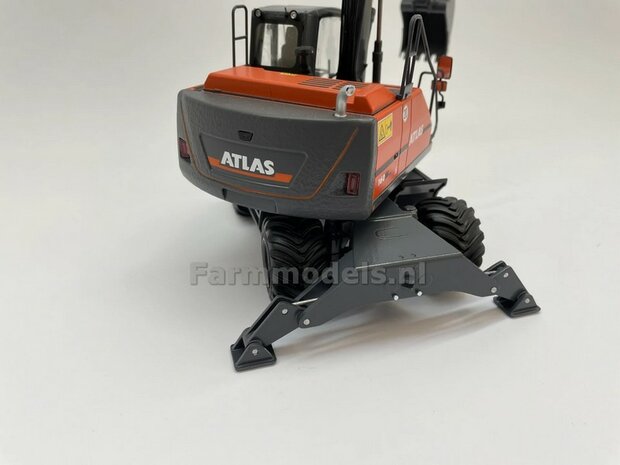 BOUWKIT: Stempels/ Steunpoten set o.a. geschikt voor de Atlas 160W, de Liebherr 916 en Volvo EWR150E van Agri Collectables 1:32 