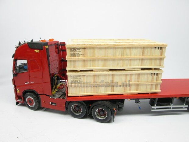 Houten transportkist LARGE, handgemaakt van echte houten latjes incl. bedrukking 1:32