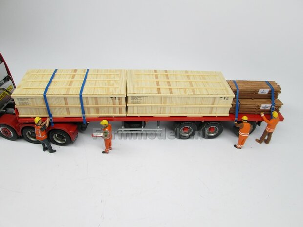Houten transportkist LARGE, handgemaakt van echte houten latjes incl. bedrukking 1:32