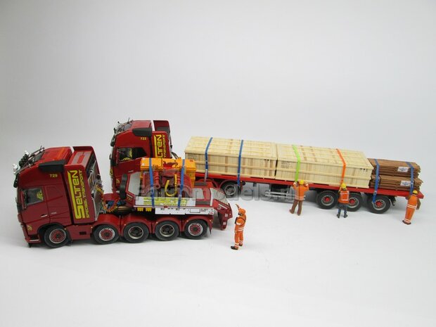 Houten transportkist LARGE, handgemaakt van echte houten latjes incl. bedrukking 1:32