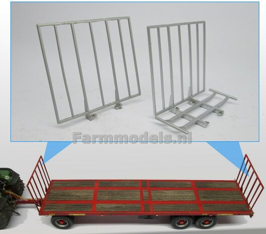 2x Hooi Ladders/ Stro wagen (verleng-) schotten  1:32