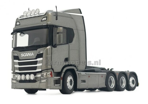 DARK GREY  Scania R500 8x4 with Meiller hooklift 1:32 MargeModels MM2307-02 