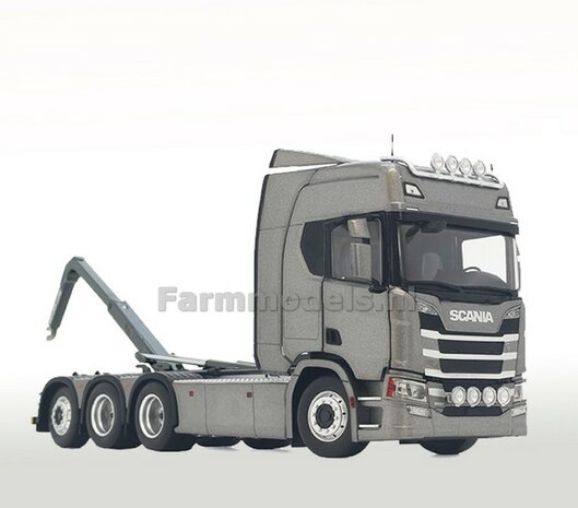 DARK GREY  Scania R500 8x4 with Meiller hooklift 1:32 MargeModels MM2307-02 