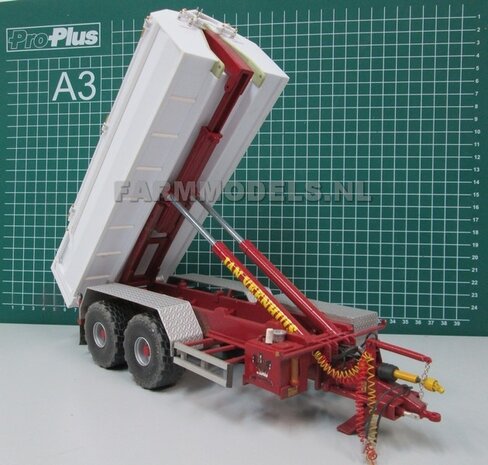 Afdek kleppen systeem Jan Veenhuis zand bak t.b.v 2 asser Jan Veenhuis haakarm Carrier  1:32  Farmmodels Premium line series