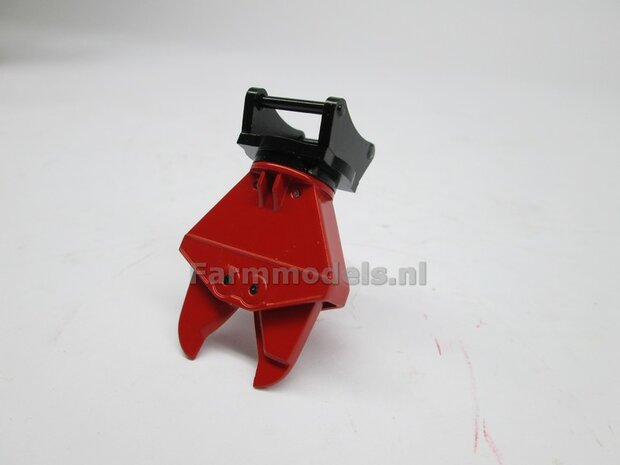 BOUWKIT Betonschaar/ Crusher ROOD OSHUMI FE500, geschikt voor S6/ S60 koppeling (o.a. Volvo EWR150, Volvo EC220LR, Liebherr 916, Atlas van AT) 1:32 