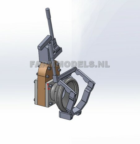 COMBI- UPGRADE SET: Koppelstuk &quot;Vrouw&quot; afsluiter voor mesttank nr. 24214 + Zuigslang &quot;Man&quot; nr. 24079, echt koppelbaar 1:32