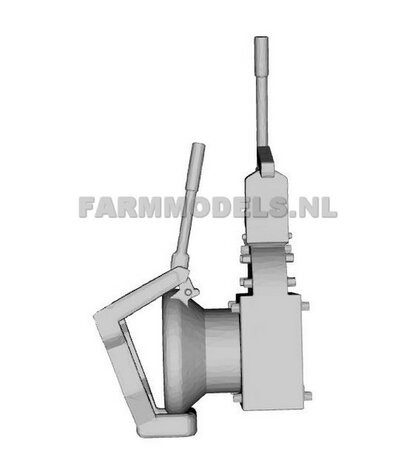 COMBI- UPGRADE SET: Koppelstuk &quot;Vrouw&quot; afsluiter voor mesttank nr. 24214 + Zuigslang &quot;Man&quot; nr. 24079, echt koppelbaar 1:32