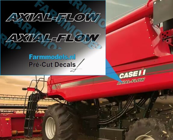 Case IH Axial-Flow Decal 50 x 4.8 mm , Farmmodels.nl, 1:32