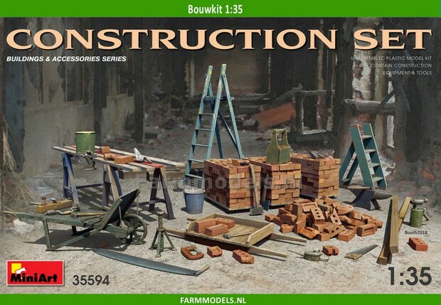 Construction set BOUWKIT, past perfect bij 1:32 MiniArt 35594