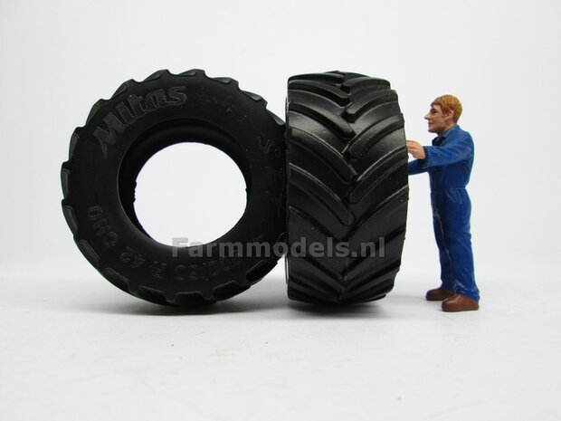 Mitas 900/60 R42 bandenset &Oslash; 65.2 x 27.7 mm ZONDER VELGEN 1:32