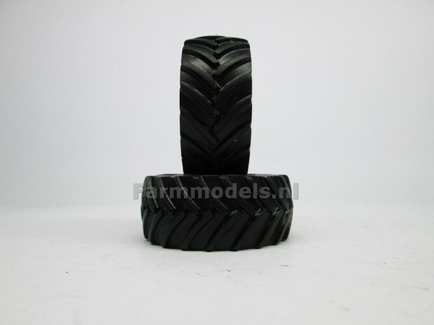 Mitas 900/60 R42 bandenset &Oslash; 65.2 x 27.7 mm inclusief Vredo VT 7028 velgen 1:32