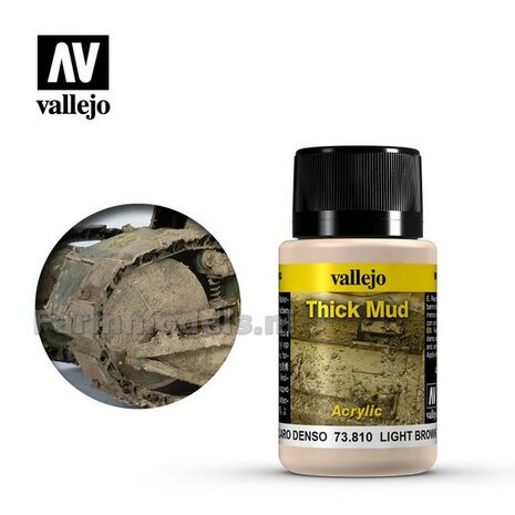 Vallejo Weathering fx light brown mud 40ml  73.810