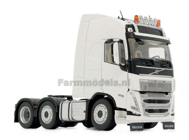 CLEAR WHITE VOLVO FH5 6x2 1:32 nu met gratis ANGLES MORTES stickerset MargeModels  MM2321-01 