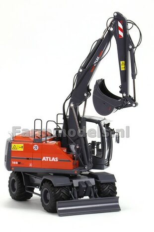 Atlas logo stickerset tbv giek en achterkant. in wit met grijze streep, 6,6x34mm + 2x  3x21 mm Decals-1:32-Farmmodels.nl