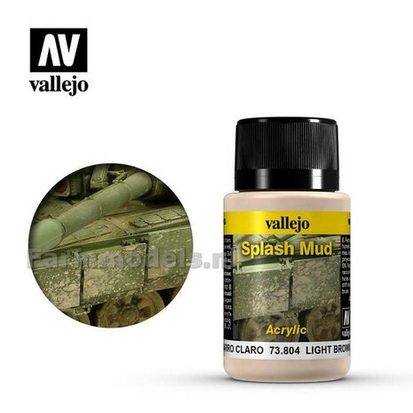 Vallejo Weathering fx Light brown splash mud 40ml  73.804