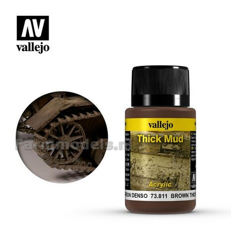 Vallejo Weathering fx Brown thick mud 40ml  73.811