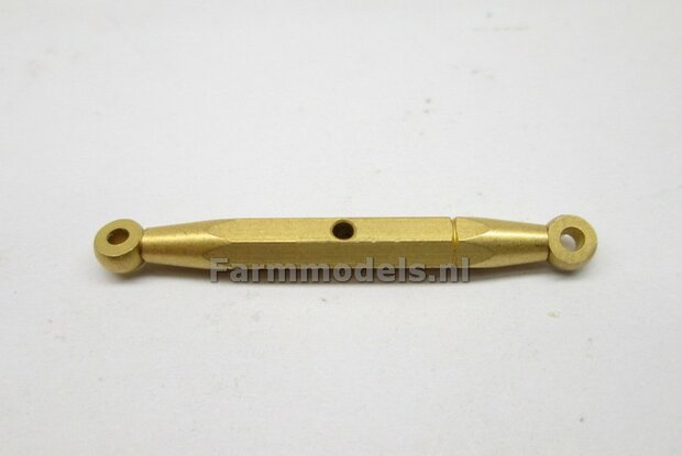 Verstelbare spanner/ topstang messing/ Brass draaibaar L in : 39.5 mm uit: 57.5 mm  1:32   