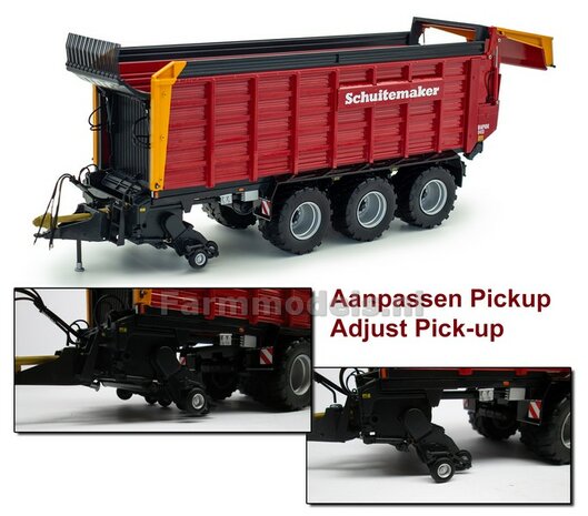 Schuitemaker Rapide 8400  3-asser dubbeldoel (opraap- &amp; silage-) wagen 1:32 UH6408  