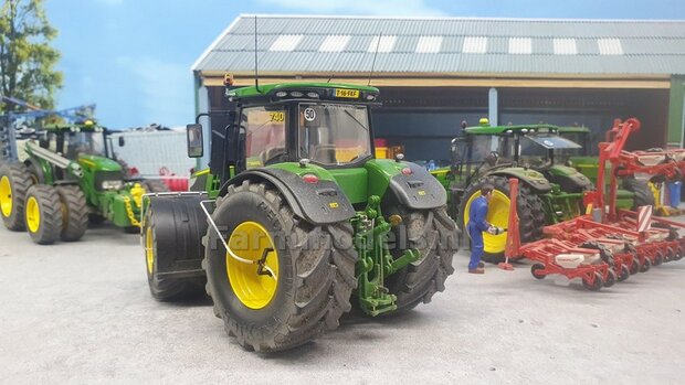 14x (Werk-) Verlichtings stickers LED met extra dikke transparante laag t.b.v. John Deere 7310R Wiking 1:32 Farmmodels.nl