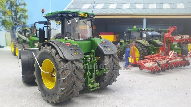 14x (Werk-) Verlichtings stickers LED met extra dikke transparante laag t.b.v. John Deere 7310R Wiking 1:32 Farmmodels.nl