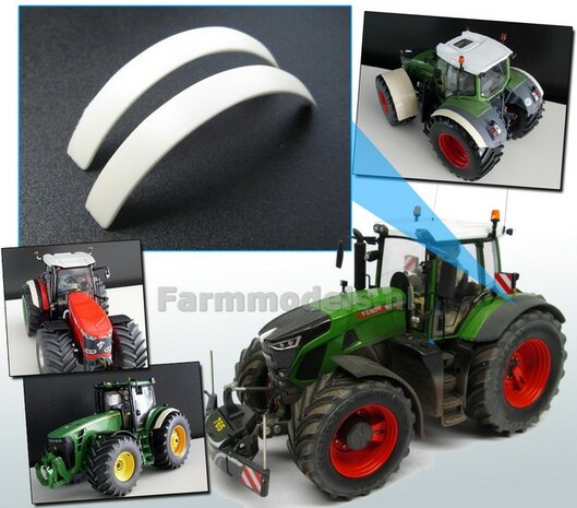 2x Spatbordverbreders achteras (o.a. voor Fendt 936/ 939/ 942, John Deere 8530 en MF 8690 serie)  1:32  