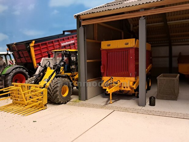 &Oslash; 50.5 x 25.5mm: JCB 435S: 2x Brede banden perfect passend op de JCB 435S originele velgen 1:32