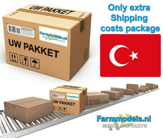 Losse verzendkosten naar TURKIJE van uw bestaande (na-) levering/ bestelling  