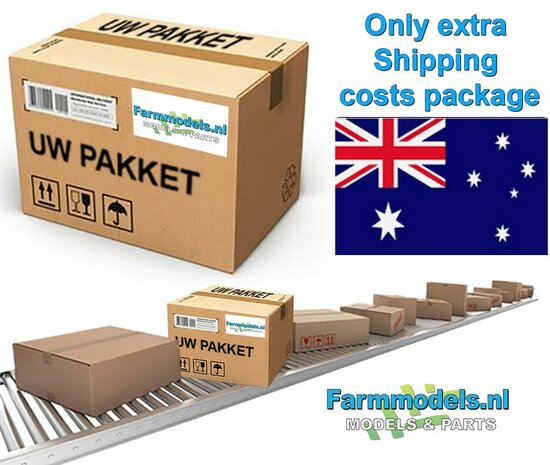 Losse verzendkosten naar AUSTRALIE van uw bestaande (na-) levering/ bestelling  