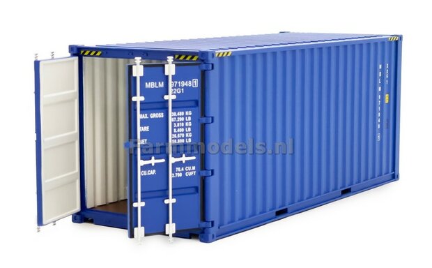 BLUE 20ft. freight Container 1:32 Marge Models  2323-01  
