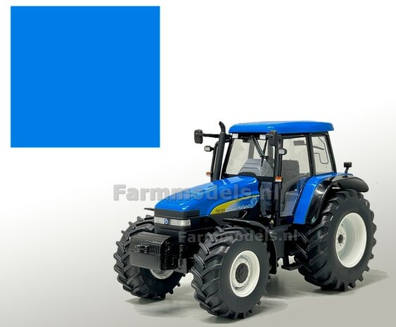 New Holland (TM Serie Replicagri)  BLAUW Spuitbus / Spray paint - Farmmodels series = Industrie lak, 400ml. ook voor schaal 1:1 zeer geschikt!!